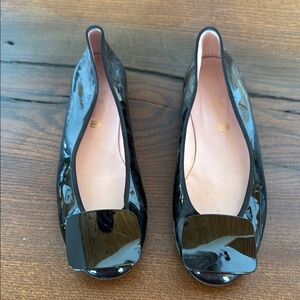 Elegant Black Patent Leather Women's Flats